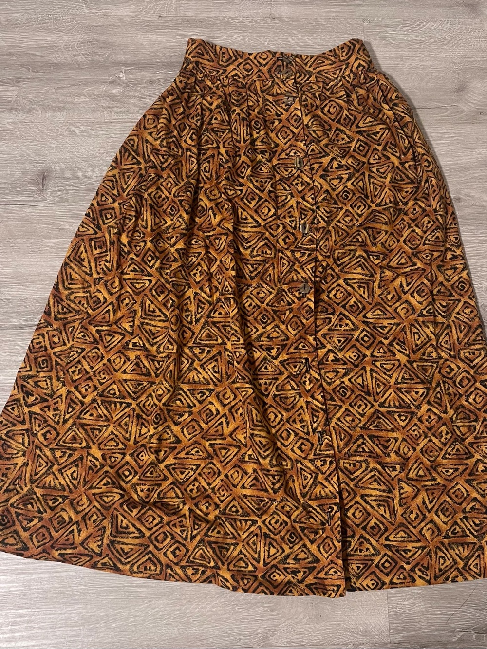 Women's Patterned Midi Skirt - Flared Boho Cristin Steven’s - Picture 6 of 7